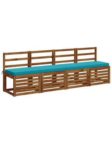 Cuscino per Panchina a 1 Pezzo VUGHT 100% Poliestere Turchese