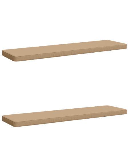 Cuscini per Panchina a 2 Pezzi VUGHT 2 pz 100% Poliestere