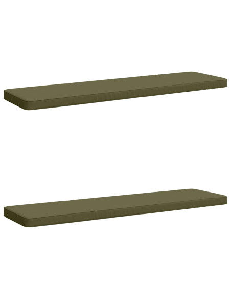 Cuscini per Panchina a 2 Pezzi VUGHT 2 pz 100% Poliestere