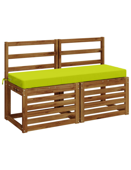 Cuscini per Panchina a 2 Pezzi SOEST 2 pz 100% Poliestere