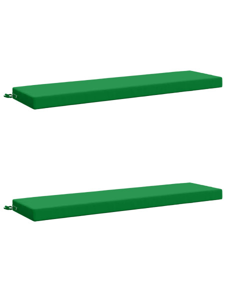 Cuscini per Panchina a 2 Pezzi SOEST 2 pz 100% Poliestere Verde