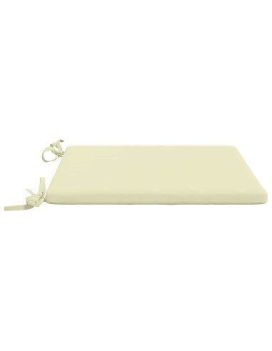 Cuscini per Sedia in 4 Pezzi SOEST 4 pz 100% Poliestere Crema