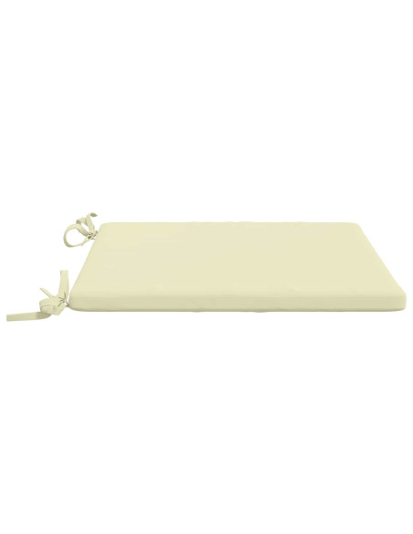 Cuscini per Sedia in 4 Pezzi SOEST 4 pz 100% Poliestere Crema