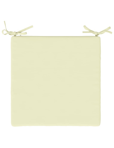 Cuscini per Sedia in 4 Pezzi SOEST 4 pz 100% Poliestere Crema