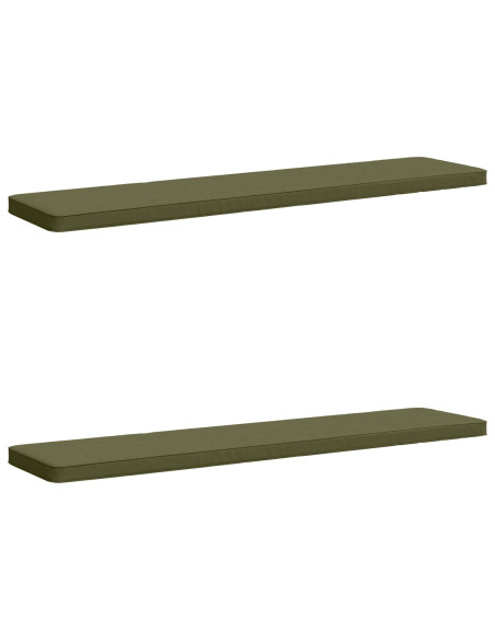 Cuscini per Panchina a 2 Pezzi VUGHT 2 pz 100% Poliestere