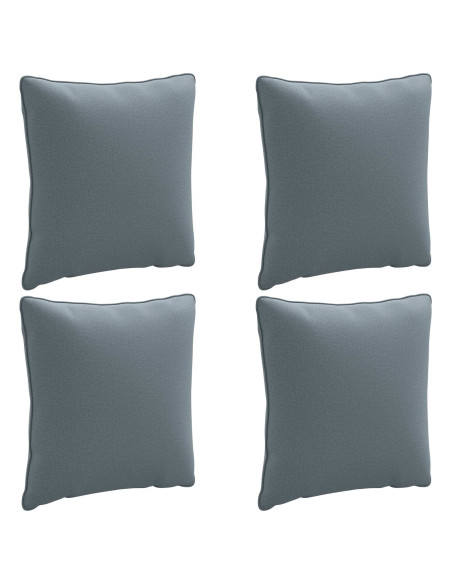 Cuscini per Schiena a 4 Pezzi PUTTEN 4 pcs 100% Poliestere Blu