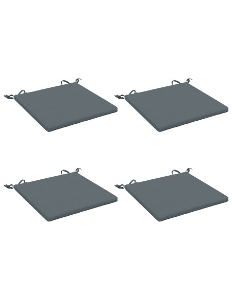 Cuscini per Sedia in 4 Pezzi SOEST 4 pz 100% Poliestere Blu