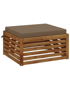 Cuscino per Sedia in Unico Pezzo SOEST 100% Poliestere Tortora 2