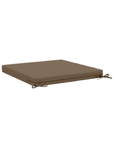 Cuscino per Sedia in Unico Pezzo SOEST 100% Poliestere Tortora