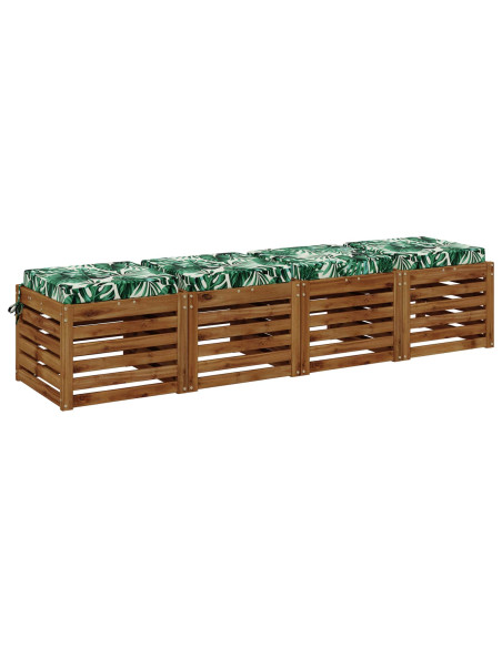 Cuscini per Sedia in 4 Pezzi SOEST 4 pz 100% Poliestere
