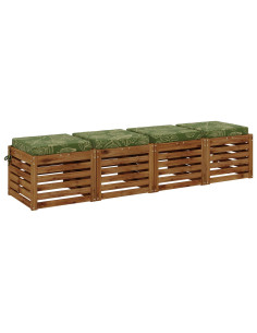 Cuscini per Sedia in 4 Pezzi SOEST 4 pz 100% Poliestere 2