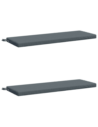 Cuscini per Panchina a 2 Pezzi SOEST 2 pz 100% Poliestere Blu