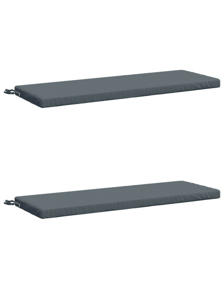 Cuscini per Panchina a 2 Pezzi SOEST 2 pz 100% Poliestere Blu
