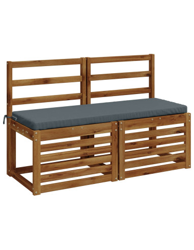 Cuscini per Panchina a 2 Pezzi SOEST 2 pz 100% Poliestere Blu