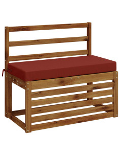 Cuscini per Panchina a 2 Pezzi SOEST 2 pz 100% Poliestere Rosso 2