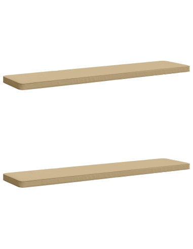 Cuscini per Panchina a 2 Pezzi VUGHT 2 pz 100% Poliestere Beige