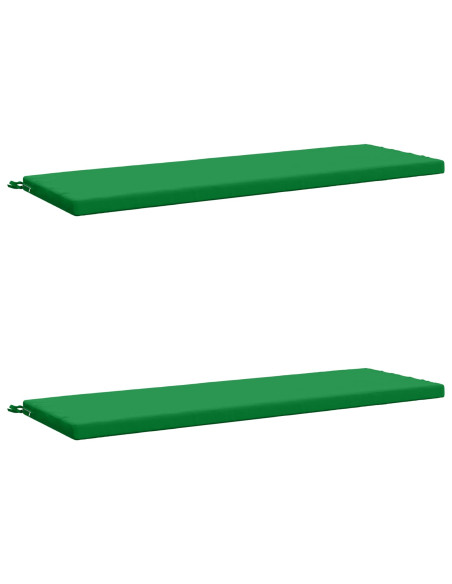 Cuscini per Panchina a 2 Pezzi SOEST 2 pz 100% Poliestere Verde