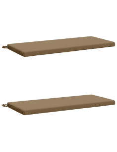 Cuscini per Panchina a 2 Pezzi SOEST 2 pz 100% Poliestere