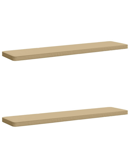 Cuscini per Panchina a 2 Pezzi VUGHT 2 pz 100% Poliestere Beige
