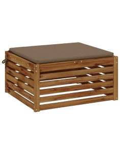 Cuscino per Sedia in Unico Pezzo SOEST 100% Poliestere Tortora 2