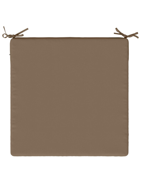 Cuscino per Sedia in Unico Pezzo SOEST 100% Poliestere Tortora
