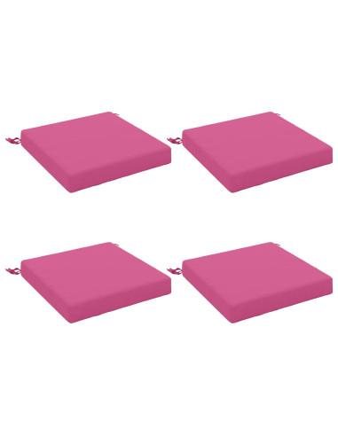 Cuscini per Sedia in 4 Pezzi SOEST 4 pz 100% Poliestere Rosa