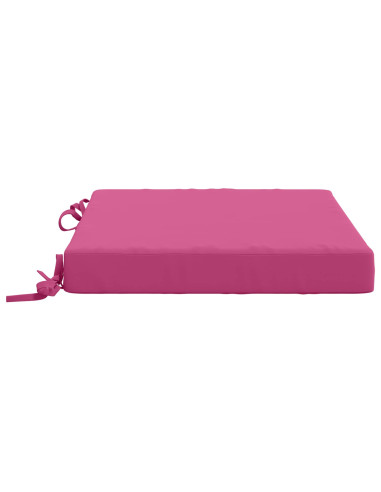 Cuscini per Sedia in 4 Pezzi SOEST 4 pz 100% Poliestere Rosa