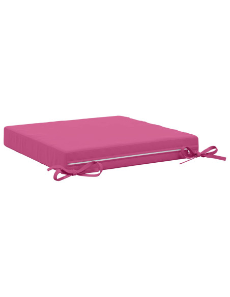 Cuscini per Sedia in 4 Pezzi SOEST 4 pz 100% Poliestere Rosa