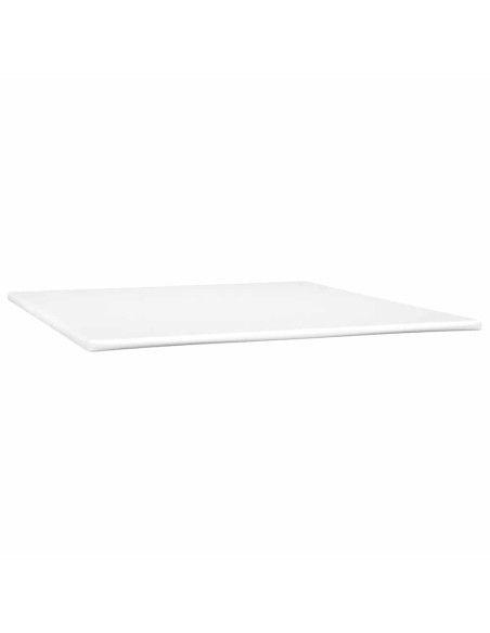 Giroletto a Molle con Materasso Crema 160x200 cm in Similpelle