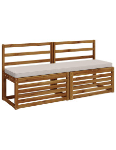 Cuscino per Panchina a 1 Pezzo VUGHT 100% Poliestere Bianco 2