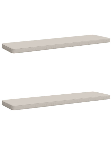 Cuscini per Panchina a 2 Pezzi VUGHT 2 pz 100% Poliestere