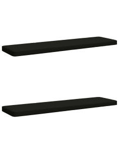 Cuscini per Panchina a 2 Pezzi VUGHT 2 pz 100% Poliestere Nero
