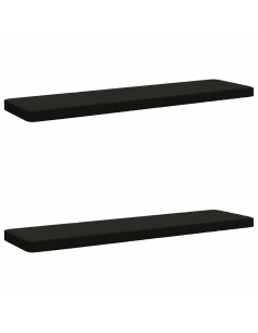 Cuscini per Panchina a 2 Pezzi VUGHT 2 pz 100% Poliestere Nero