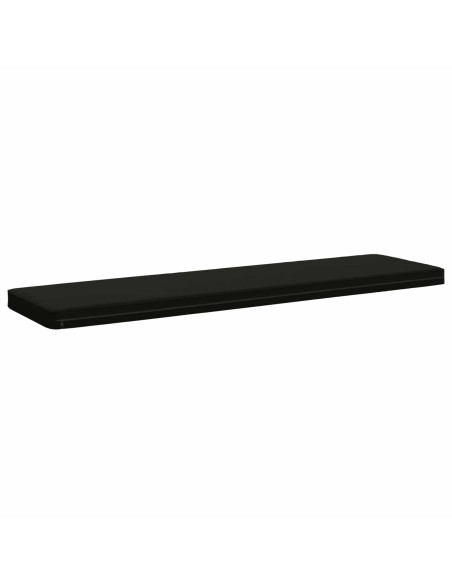 Cuscini per Panchina a 2 Pezzi VUGHT 2 pz 100% Poliestere Nero