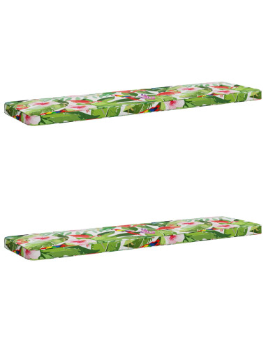 Cuscini per Panchina a 2 Pezzi VUGHT 2 pz 100% Poliestere