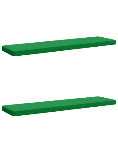 Cuscini per Panchina a 2 Pezzi VUGHT 2 pz 100% Poliestere Verde