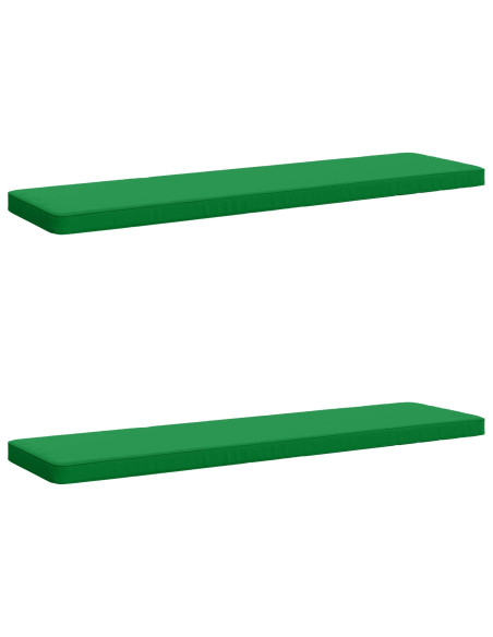 Cuscini per Panchina a 2 Pezzi VUGHT 2 pz 100% Poliestere Verde