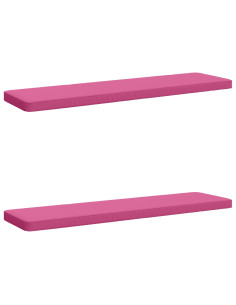 Cuscini per Panchina a 2 Pezzi VUGHT 2 pz 100% Poliestere Rosa