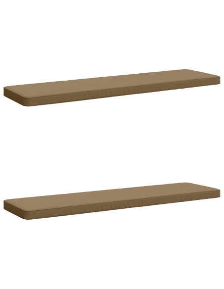 Cuscini per Panchina a 2 Pezzi VUGHT 2 pz 100% Poliestere