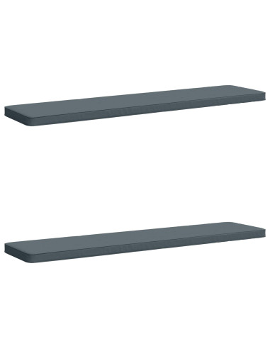 Cuscini per Panchina a 2 Pezzi VUGHT 2 pz 100% Poliestere Blu