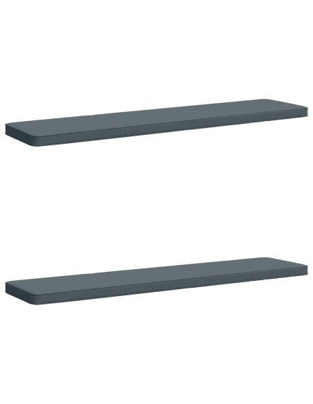 Cuscini per Panchina a 2 Pezzi VUGHT 2 pz 100% Poliestere Blu