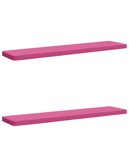 Cuscini per Panchina a 2 Pezzi VUGHT 2 pz 100% Poliestere Rosa