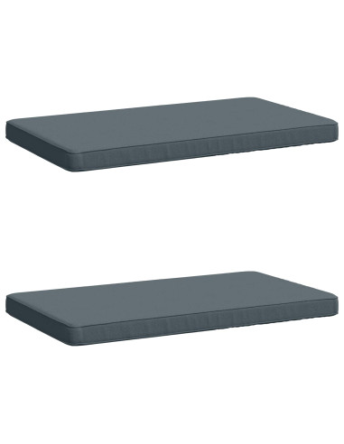 Cuscini per Panchina a 2 Pezzi VUGHT 2 pz 100% Poliestere Blu