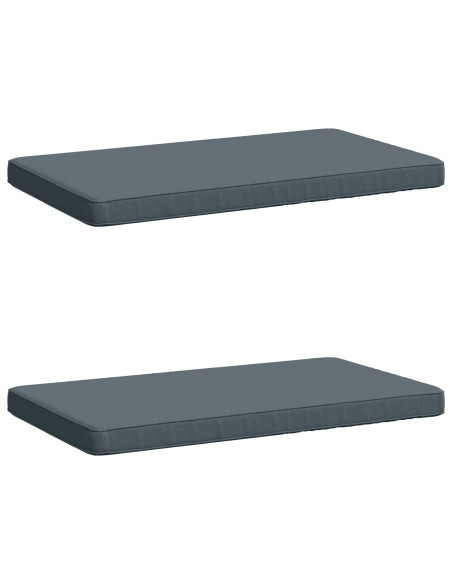 Cuscini per Panchina a 2 Pezzi VUGHT 2 pz 100% Poliestere Blu