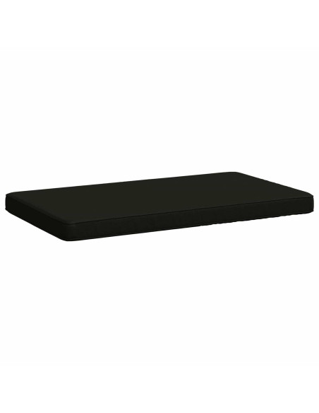 Cuscini per Panchina a 2 Pezzi VUGHT 2 pz 100% Poliestere Nero