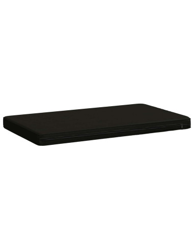 Cuscini per Panchina a 2 Pezzi VUGHT 2 pz 100% Poliestere Nero