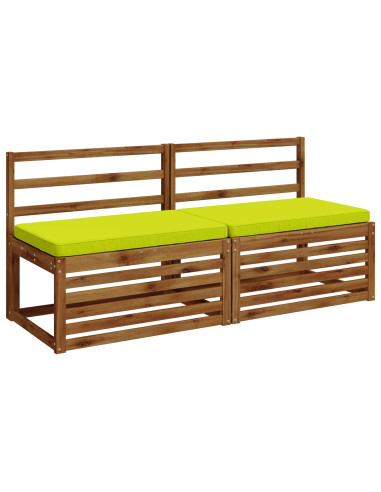 Cuscini per Panchina a 2 Pezzi VUGHT 2 pz 100% Poliestere