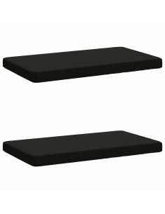 Cuscini per Panchina a 2 Pezzi VUGHT 2 pz 100% Poliestere Nero