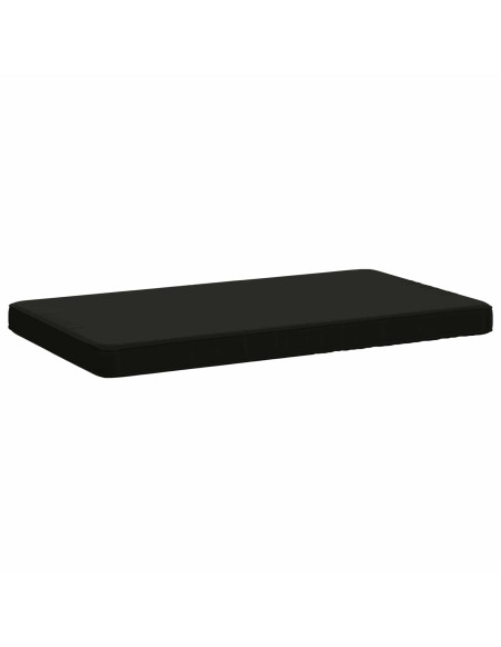 Cuscini per Panchina a 2 Pezzi VUGHT 2 pz 100% Poliestere Nero