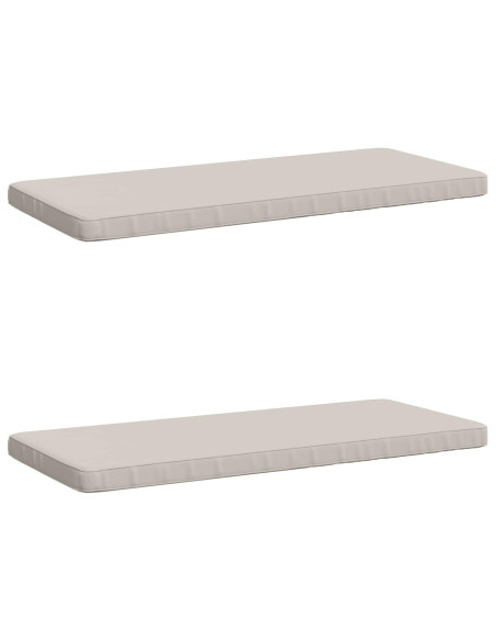 Cuscini per Panchina a 2 Pezzi VUGHT 2 pz 100% Poliestere